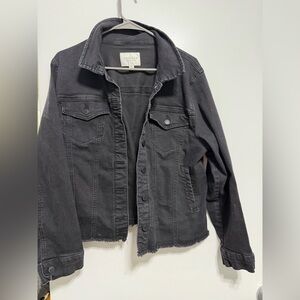 Angels Charcoal Denim Jacket